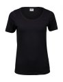 Dames T-shirt Tee Jays Stretch 450 Black